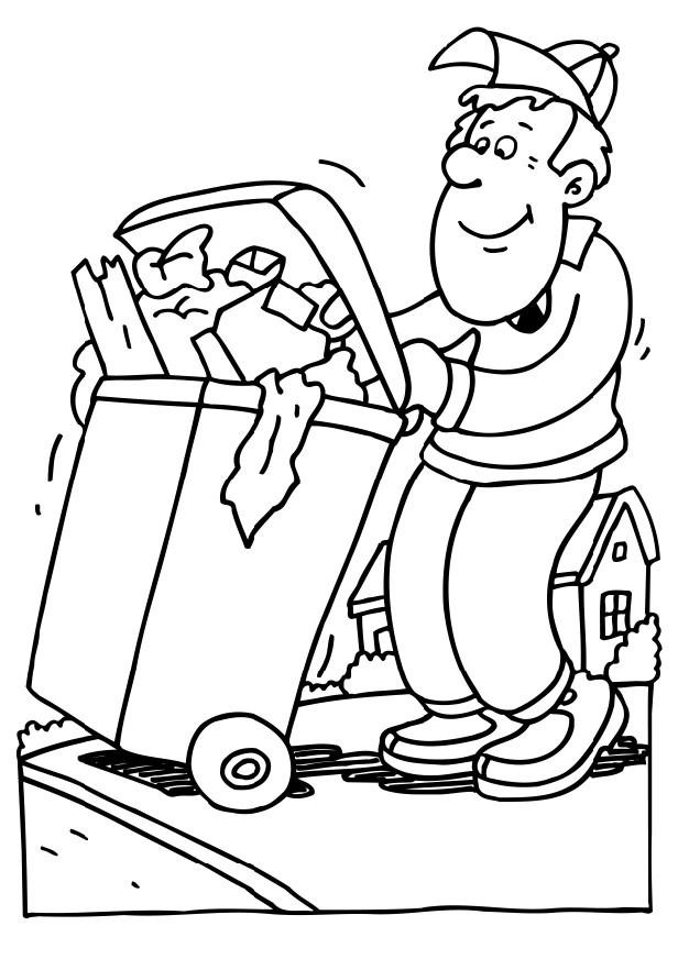 garbage collector coloring pages - photo #2